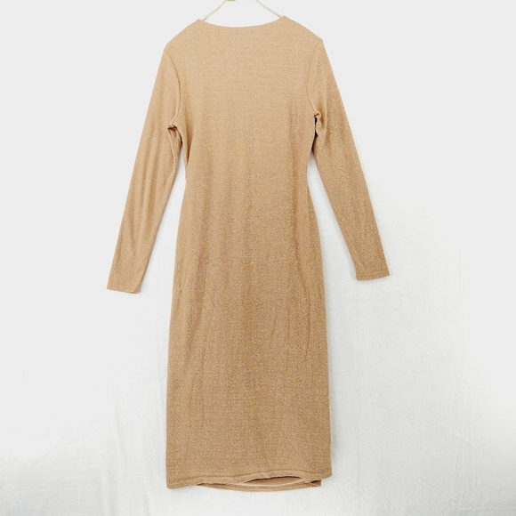 NEW Acler Highfield Brown Gathered Side Fitted Pencil Midi Dress P2017 - Picture 11 of 13